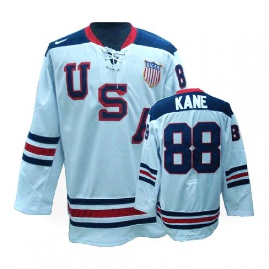 Men's Nike Team USA 88 Patrick Kane Premier White 1960 Throwback