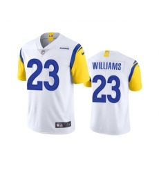 Men's Los Angeles Rams #23 Kyren Williams White Vapor Untouchable Limited Stitched Football Jersey