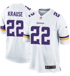 Men's Nike Minnesota Vikings #22 Paul Krause Game White NFL Jersey