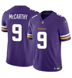 Men's Minnesota Vikings #9 J.J. McCarthy Purple 2024 Draft F.U.S.E. Vapor Untouchable Limited Football Stitched Jersey