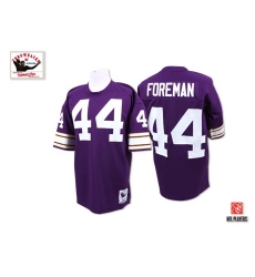 Mitchell And Ness Minnesota Vikings #44 Chuck Foreman Purple Team Color Authentic Throwback NFL Jersey