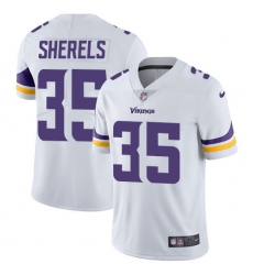 Youth Nike Minnesota Vikings #35 Marcus Sherels White Vapor Untouchable Limited Player NFL Jersey