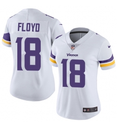 Women's Nike Minnesota Vikings #18 Michael Floyd Elite White NFL Jersey