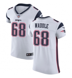 Men's Nike New England Patriots #68 LaAdrian Waddle White Vapor Untouchable Elite Player NFL Jersey