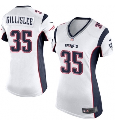Women's Nike New England Patriots #35 Mike Gillislee Game White NFL Jersey