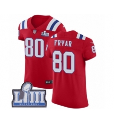 Men's Nike New England Patriots #80 Irving Fryar Red Alternate Vapor Untouchable Elite Player Super Bowl LIII Bound NFL Jersey