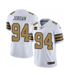 Men's New Orleans Saints 2022 #94 Cameron Jordan White With 4-star C Patch Stitched NFL Jersey