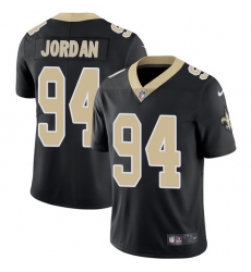 Youth Nike New Orleans Saints #94 Cameron Jordan Black Team Color Vapor Untouchable Limited Player NFL Jersey