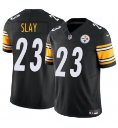Men's Pittsburgh Steelers #23 Darius Slay Jr. Black 2025 F.U.S.E. Vapor Untouchable Limited Football Stitched Jersey