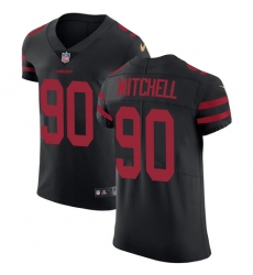 Men's Nike San Francisco 49ers #90 Earl Mitchell Black Alternate Vapor Untouchable Elite Player NFL Jersey
