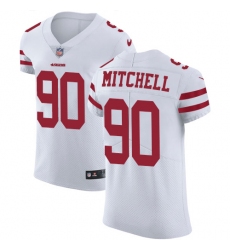Men's Nike San Francisco 49ers #90 Earl Mitchell White Vapor Untouchable Elite Player NFL Jersey
