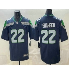 Men's Seattle Seahawks #22 Rashid Shaheed Limited Navy Vapor Jersey