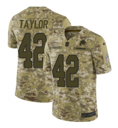 Youth Nike Washington Redskins #42 Charley Taylor Limited Camo 2018 Salute to Service NFL Jersey