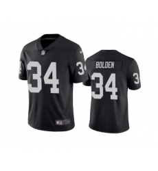 Men's Las Vegas Raiders #34 Brandon Bolden Black Vapor Limited Stitched Jersey