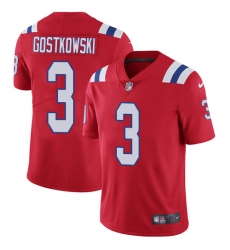 Youth Nike New England Patriots #3 Stephen Gostkowski Red Alternate Vapor Untouchable Limited Player NFL Jersey