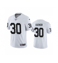 Men's Las Vegas Raiders #30 Duron Harmon White Vapor Untouchable Limited Stitched Jersey