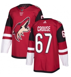 Men's Adidas Arizona Coyotes #67 Lawson Crouse Premier Burgundy Red Home NHL Jersey