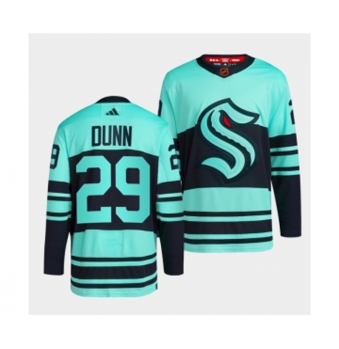 Men's Seattle Kraken #29 Vince Dunn Ice Blue 2022-23 Reverse Retro Stitched Jersey