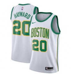 Women's Nike Boston Celtics #20 Gordon Hayward Swingman White NBA Jersey - City Edition