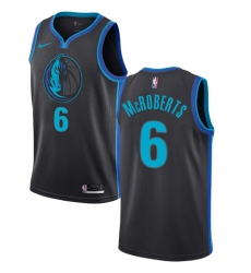 Youth Nike Dallas Mavericks #6 Josh McRoberts Swingman Charcoal NBA Jersey - City Edition