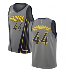 Women's Nike Indiana Pacers #44 Bojan Bogdanovic Swingman Gray NBA Jersey - City Edition