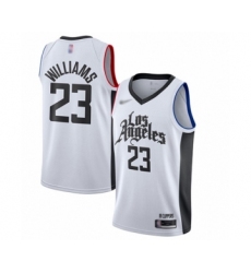 Men's Los Angeles Clippers #23 Louis Williams Swingman White Basketball Jersey - 2019 20 City Edition