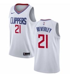 Youth Nike Los Angeles Clippers #21 Patrick Beverley Swingman White NBA Jersey - Association Edition