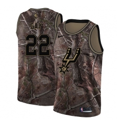 Women's Nike San Antonio Spurs #22 Rudy Gay Swingman Camo Realtree Collection NBA Jersey