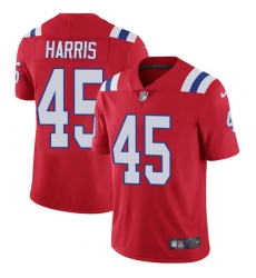 Youth Nike New England Patriots #45 David Harris Red Alternate Vapor Untouchable Limited Player NFL Jersey