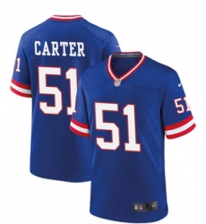 Men's New York Giants #51 Abdul Carter Royal Classic Football Stitched Game Jersey