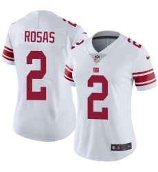 Women's Nike New York Giants #2 Aldrick Rosas White Vapor Untouchable Elite Player NFL Jersey