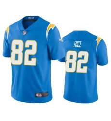 Men's Los Angeles Chargers #82 Brenden Rice Light Blue 2024 Draft Vapor Limited Football Stitched Jersey