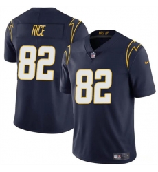 Men's Los Angeles Chargers #82 Brenden Rice Navy 2024 Draft Vapor Limited Football Stitched Jersey