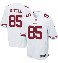Men's Nike San Francisco 49ers #85 George Kittle Game White NFL Jersey