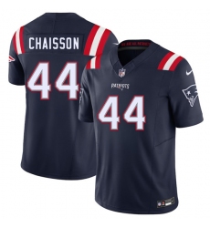 Men's New England Patriots #44 K'Lavon Chaisson Navy 2025 F.U.S.E. Vapor Limited Football Stitched Jersey