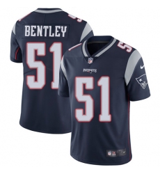 Men's Nike New England Patriots #51 Ja'Whaun Bentley Navy Blue Team Color Vapor Untouchable Limited Player NFL Jersey
