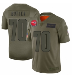 Women's New England Patriots #70 Adam Butler Limited Camo 2019 Salute to Service Football Jersey