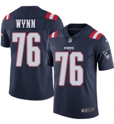 Youth Nike New England Patriots #76 Isaiah Wynn Limited Navy Blue Rush Vapor Untouchable NFL Jersey