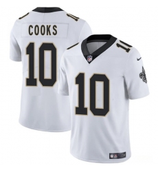 Men's New Orleans Saints #10 Brandin Cooks White 2025 Vapor Limited Football Stitched Jersey