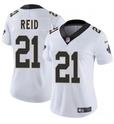 Women's New Orleans Saints #21 Justin Reid White 2025 Vapor Stitched Game Jersey(Run Small)