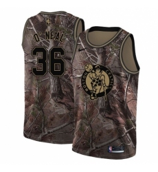 Women's Nike Boston Celtics #36 Shaquille O'Neal Swingman Camo Realtree Collection NBA Jersey