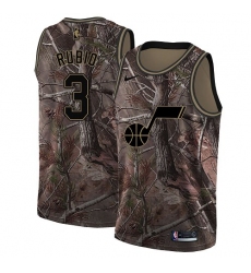 Youth Nike Utah Jazz #3 Ricky Rubio Swingman Camo Realtree Collection NBA Jersey
