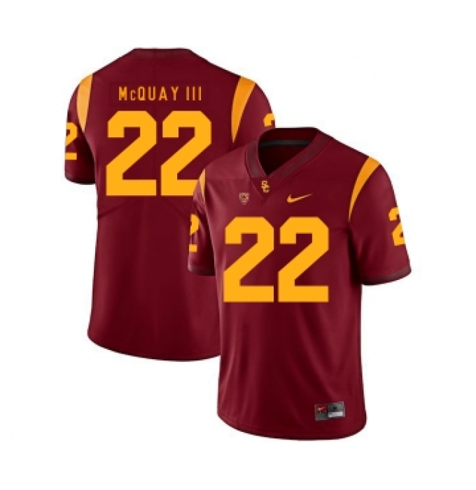 USC Trojans 22 Leon McQuay III Red College Football Jersey