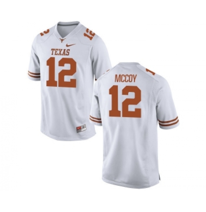 Texas Longhorns 12 Colt McCoy White Nike College Jersey