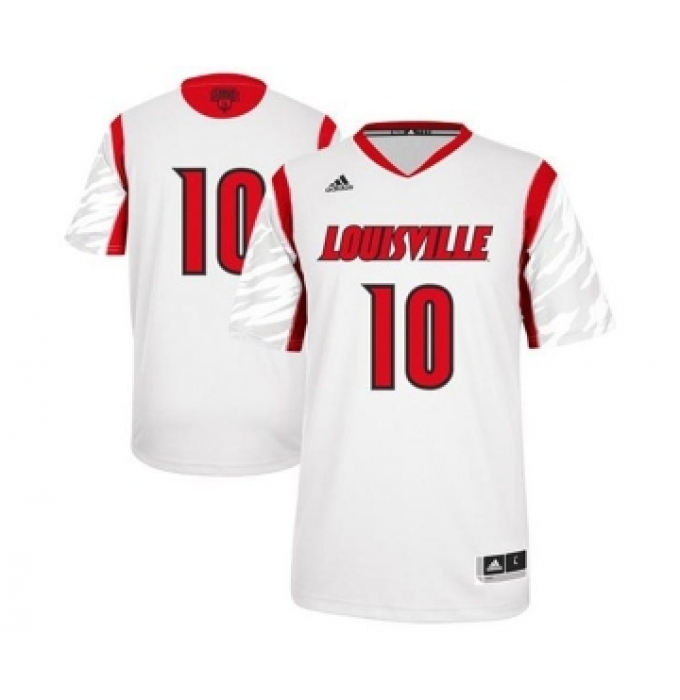 Louisville Cardinals 10 Gorgui Dieng White College Jersey