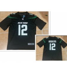 Men's New York Jets #12 Aaron Rodgers Black 2023 Vapor Untouchable Stitched Nike Limited Jersey