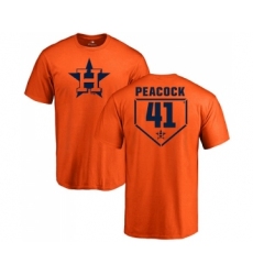 MLB Nike Houston Astros #41 Brad Peacock Orange RBI T-Shirt