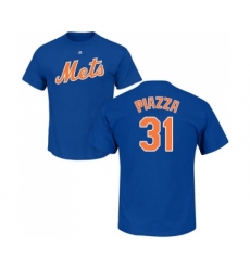 MLB Nike New York Mets #31 Mike Piazza Royal Blue Name & Number T-Shirt