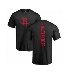 Basketball Houston Rockets #19 Tyson Chandler Black One Color Backer T-Shirt