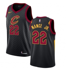 Youth Nike Cleveland Cavaliers #22 Larry Nance Jr. Swingman Black NBA Jersey Statement Edition